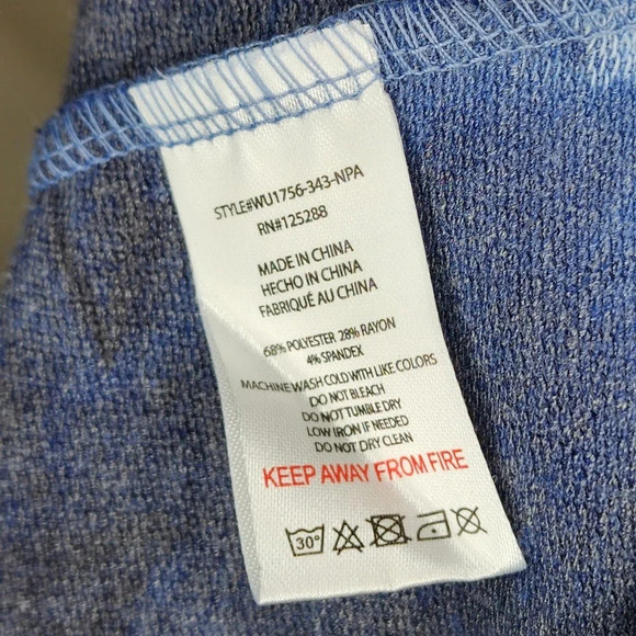 Rae Dunn Womens Miss Independent Tie Dye Crew Neck Sweatshirt Size Large Blue - Picture 12 of 14